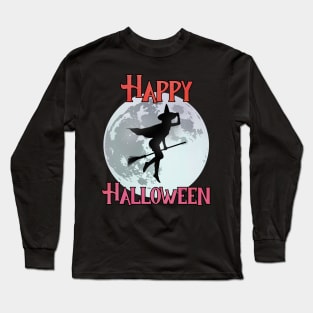 Happy Halloween - The Flying Witch Long Sleeve T-Shirt